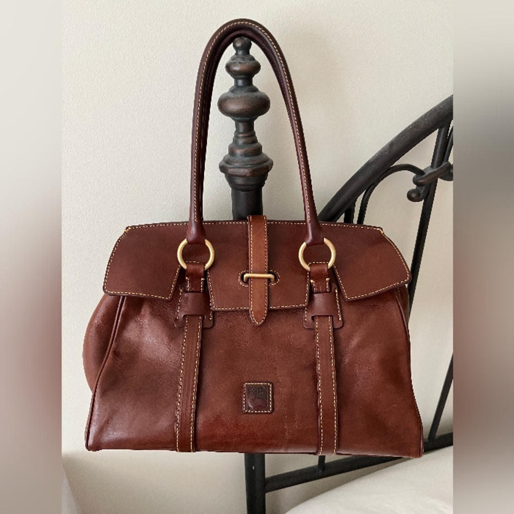 Dooney & Bourke Chestnut Brown Leather Handbag